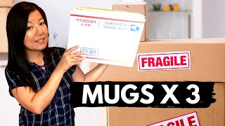 No-Break Mug Shipping Method #3: How To Safely Package and Ship 3 Coffee Mugs (CHEAP!) | DIY Mug Biz