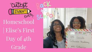 Homeschool | Elise’s First Day of 4th Grade