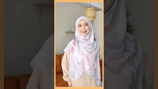 Kumpulan Style Hijab Segiempat Motif Simpel