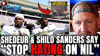 Shedeur Sanders & Shilo Sanders Say "Stop HATING On NIL"