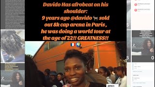 Davido doing greatness from last decade 9 years ago #davido sold out 8k cap arena in Paris, age 22!