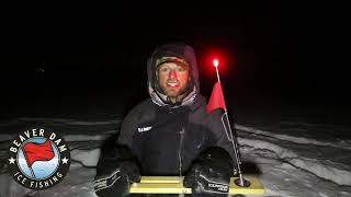 Ice Fishing With The New Light Up Tip Up By Beaver Dam