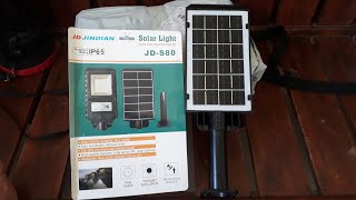 IP65 80w SOLAR UNBOXING: JD-S80