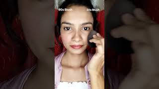 90s blush VS 20s blush Application #shorts #youtube #viral #ytshorts