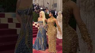 Cardi B & Donatella Versace Met Gala Iconic Moment #fashion #shorts