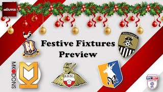 Doncaster Rovers Festive Fixtures Preview | Bradford City, Notts County, Mansfield Town and MK Dons