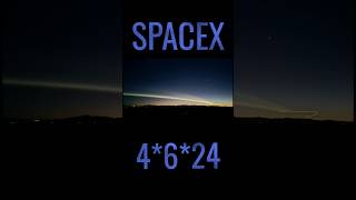 SpaceX rocket in the nightsky over Cochise County AZ #offgrid #space #elonmusk #spacex