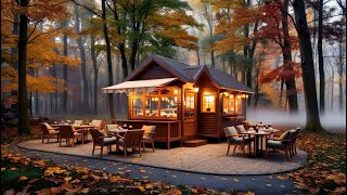 Live Stream: Cozy Autumn Coffee Shop Ambiance ☕📚 Fall Vibes | Relax & Study with Books and Coffee