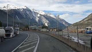 Cabin Truck View--Italy(A32)-Tunnel Frejus(Full video)-France (A43 Highway of Frejus)