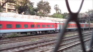 Lucknow - Mumbai LTT AC racing with Mumbai CST EMU!