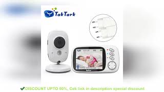 ✔️TakTark 3.2 Inch Wireless Video Baby Monitor With Lullabies Auto Night