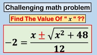 Find the value of x | challenging math problem #viralmath #math #matholympiad