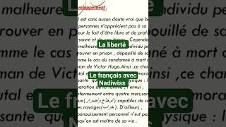 La liberté est vitale # Le français avec Nadiwiss # Le dernier jour d'un condamné