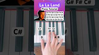 La La Land Piano Tutorial | Mia and Sebs theme 💃 🕺🏼🌅 #piano #shorts #lalaland