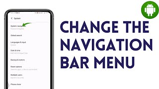 How To Change The Navigation Bar Menu