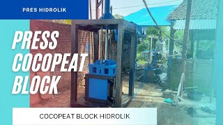 Mesin pres cocopeat | press cocopeat block