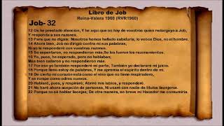 La Biblia   Libro de Job   Job  32  Reina Valera 1960 RVR1960