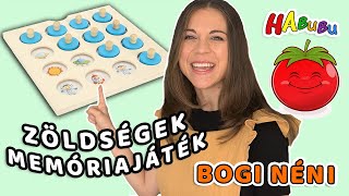 Zöldségek - Táblás Fejlesztő Memóriajáték I Bogi Néni