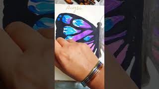 butterfly painting #creativeart #shortsyoutube #trending #viral #butterflydrawing #art