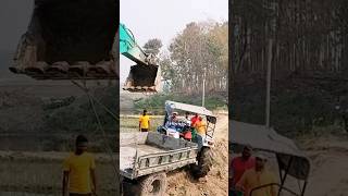 😭Tractor fas gaya 😭 🚜#shorts #youtubeshorts #jcb #trending #mare_ghari_paniya_pila_dihan_jaan_song