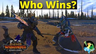 CHOSEN VS SWORDMASTERS - Unit Testing. (Total War Warhammer 3, Immortal Empires)