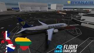 Real Flight Simulator - Ryanair 737 Max8 | Luton (LTN) - Kaunas (KUN)