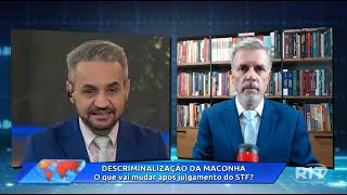 Entrevista ao Jornal das 18h30min sobre o julgamento do STF acerca do uso da maconha.