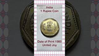 India 1 Rupee Coin (1985) | Indian Currency || United Joy