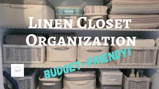 Budget-Friendly Linen Closet Organization