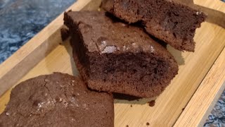 براونيز بلا مكسرات بلا مضرب كهربائي وبمكونات بسيطة واقتصاديةla recette de brownies sans fruits secs