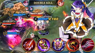 14 Kills & 23 Assist No Death Ruby - Best Ruby Mobile Legends Build Guide Emblem Gameplay 2023 MLBB