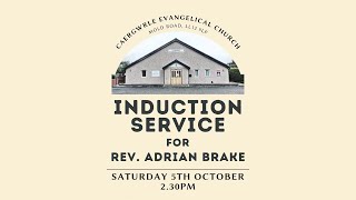 Induction Service for Rev. Adrian Brake | Caergwrle Evangelical Church | 5 Oct 2024