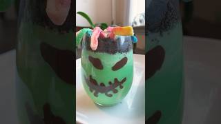 Oogie Boogie Pudding Snack #halloween #candy #pudding #shorts