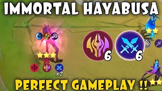 HAYABUSA FULL DAMAGE COMBO !! PERFECT WINSTREAK !! MAGIC CHESS MOBILE LEGENDS