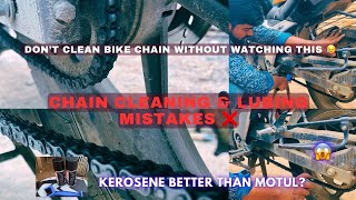 How to clean and Lube your bike Chain ✅ || Don’t make these mistakes ❌ || in hindi