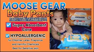 MOOSE GEAR BABY PANTS DIAPER REVIEW | ULTRA THIN TECHNOLOGY | HONEST REVIEW | #MarleneGabriel