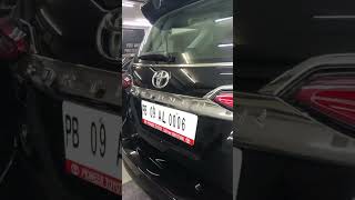 fortuner protected with OPTI GLOSS COATING @mongatyrespvt.ltd.ludhiana8631