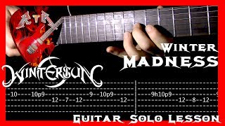 Winter Madness Guitar Solo Lesson - Wintersun (with tabs)