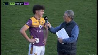 MAN OF THE MATCH TOM FUNGE SPEAKS AFTER MEATH V WEXFORD - 2024 LEINSTER U20 FOOTBALL CHAMPIONSHIP