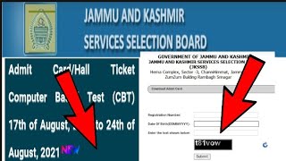 #jkssb admit Card download#JKSSB links open