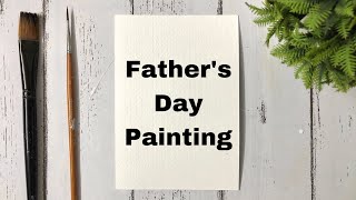 Father’s Day Painting with Poster Colours | Father’s Day Drawing