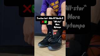 Traction test of the Nike GT Hustle 2 in the “All star more Uptempo” colorways #basketball #sneakers