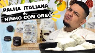 Palha Italiana de Chocolate Branco com Ninho e Oreo! 🍪