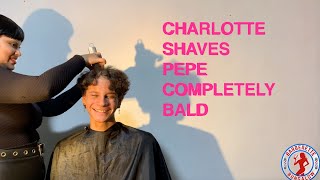 Pepe Gets Shaved Bald By Barberette Charlotte - Trailer