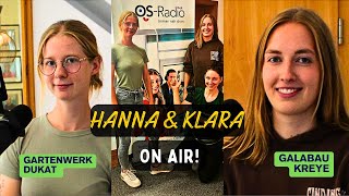 Landschaftsgärtner-Cup-Siegerinnen (Niedersachsen-Bremen) Klara Thöle & Hanna Kanzelmeier @OS-Radio