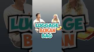 Salah paham pakai kata 'luggage' #englishspeaking #englishgrammar #bahasainggris #shorts #viral