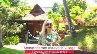 Ms. Michaela, from Slovakia, sharing her Ayurveda & Yoga experience at Somatheeram Ayurveda Village.