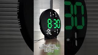 EK-3813 10 inches Large LED Wall Clock with Remote Control