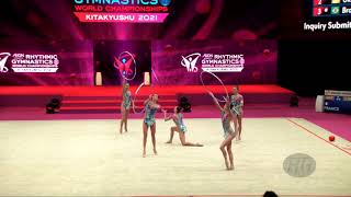 Italy (ITA) - 2021 Rhythmic Worlds, Kitakyushu (JPN) - Qualifications 3 Hoops + 2 Pairs Of Clubs