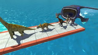 Dinosaurs Escape Jaws of The Bloop || Bloop Attack on Dinosaur || Animal Revolt Battle Simulator